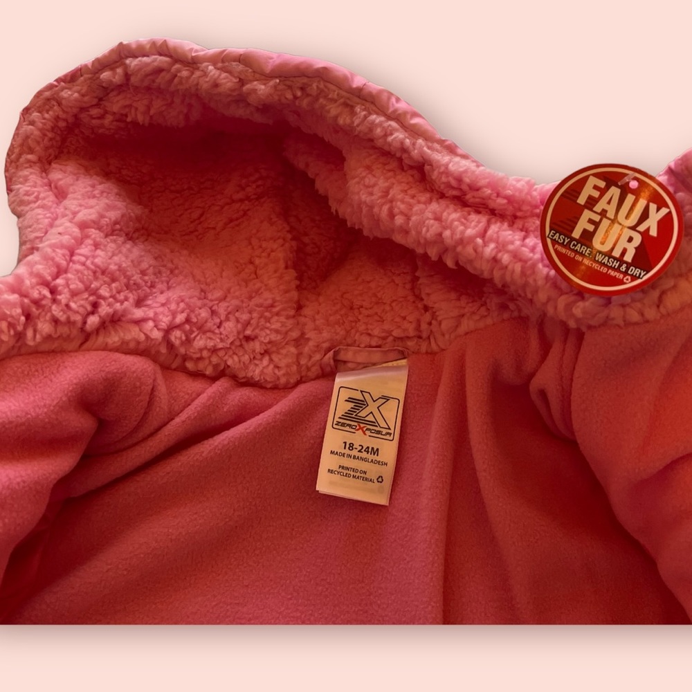Pink Tye-die Toddler Winter Coat - Picture 3 of 7